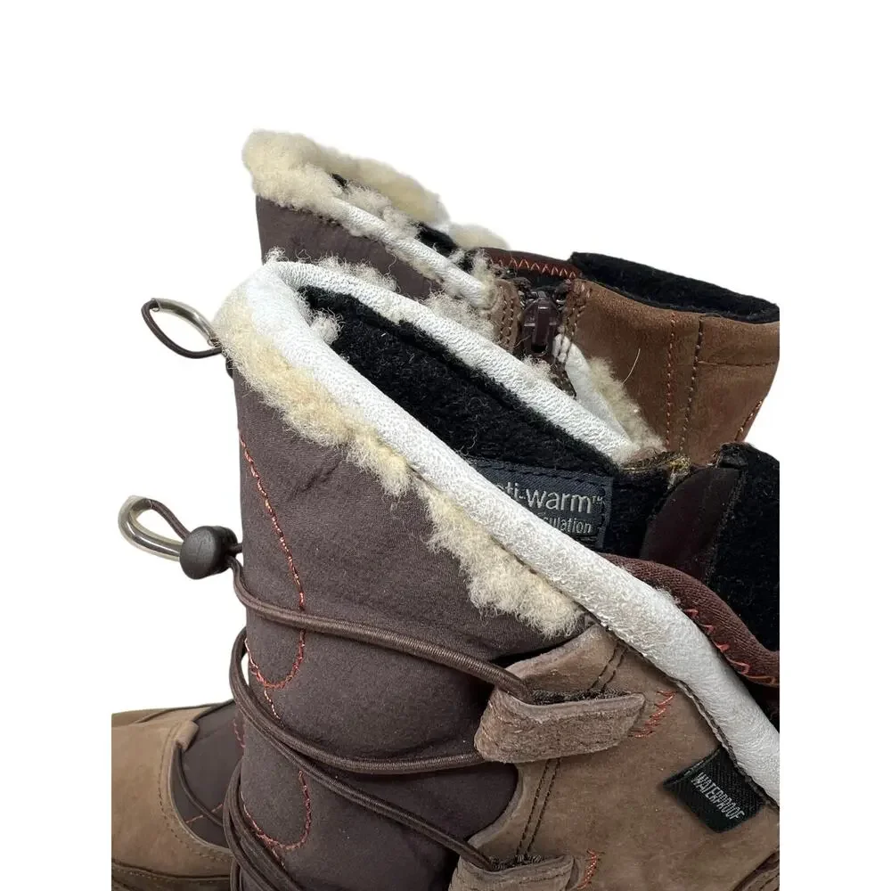 Women's Merrell Boots Encore Apex Coffee Bean Waterproof Insulated Snow 7
